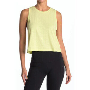 Z By Zella Training Racerback Tank In Light/Pastel Green Finch Yellow Size M